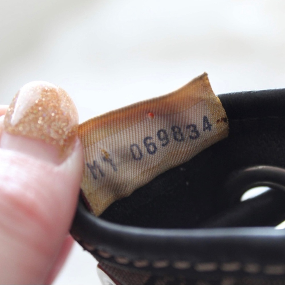 vintage dooney and bourke monogram canvas leather bucket bag made in usa - Picture 8 of 9